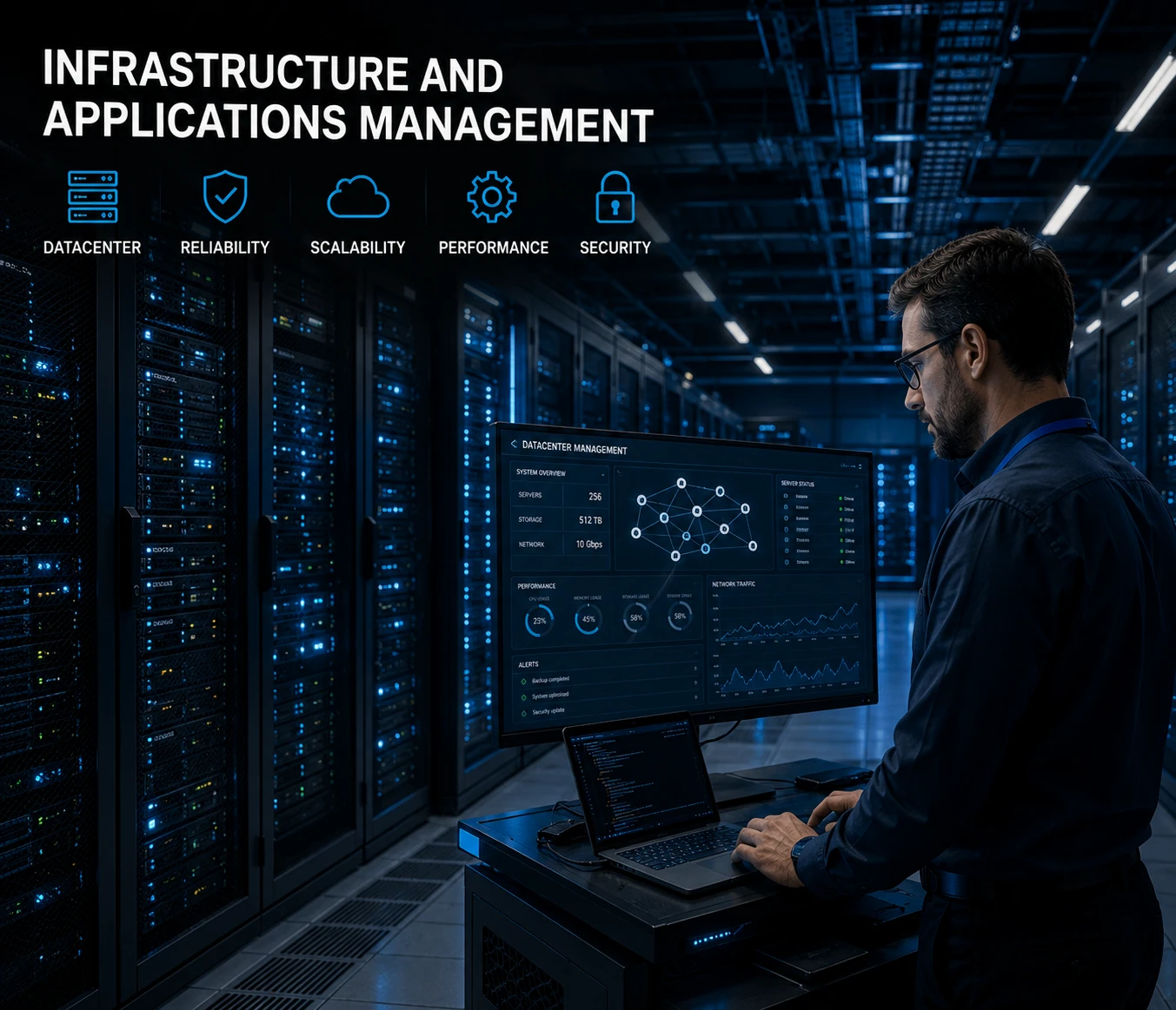 ניהול תשתיות ויישומים